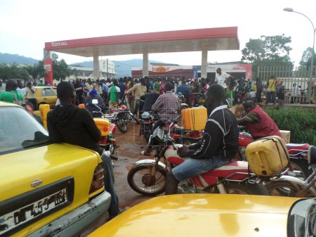 Photo for GAS SHORTAGE. BANGUI, CENTRAL AFRICAN REPUBLIC - Royalty Free Image