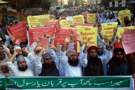 Foto de Pakistan - manifestaciones - mumtaz qadri - Imagen libre de derechos