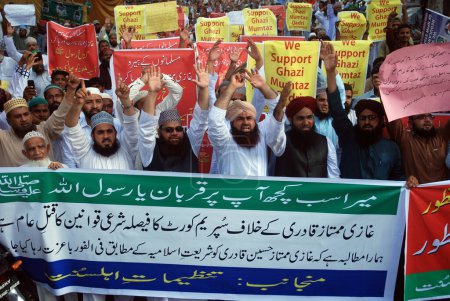 Photo for Pakistan - demonstrations - mumtaz qadri - Royalty Free Image