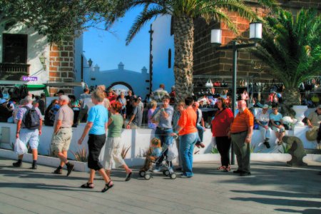 Téléchargez les photos : Lanzarote vie urbaine en Espagne - en image libre de droit
