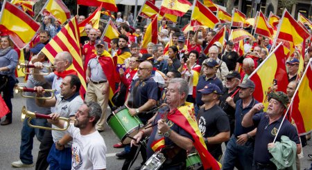 Téléchargez les photos : Manifestation à Barcelone, Espagne - en image libre de droit