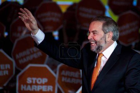 Photo for CANADA - ELECTIONS - TORONTO - NDP RALLY - Royalty Free Image