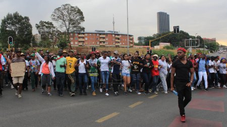 Foto de Sudáfrica - Protesta libre con los estudiantes - Imagen libre de derechos