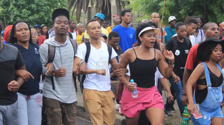 Foto de Sudáfrica - Protesta libre con los estudiantes - Imagen libre de derechos