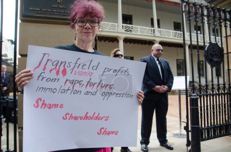 Photo for SYDNEY - TRANSFIELD AGM - PROTEST - Royalty Free Image
