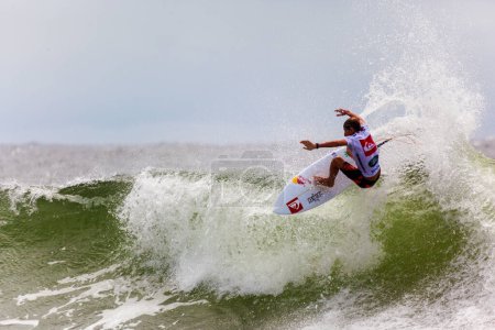 Foto de Surfista profesional En Competición en Queensland, Australia - Imagen libre de derechos