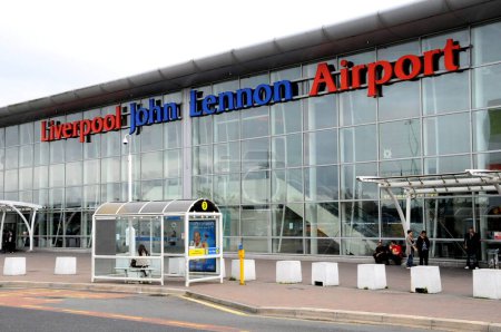 Liverpool city airport in UK
