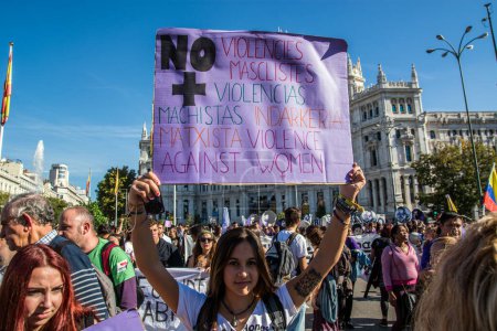 Photo for SPAIN - MADRID - FEMINISM PARADE - Royalty Free Image