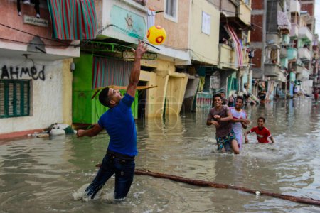 Foto de Tiempo de inundación en Alejandría, Egipto - Imagen libre de derechos
