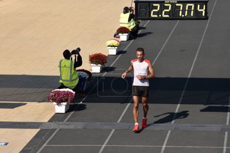 Foto de Famosa maratón de Atenas. Maratón en Atenas, Grecia - Imagen libre de derechos
