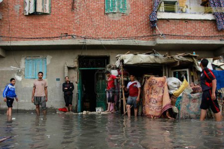 Foto de Tiempo de inundación en Alejandría, Egipto - Imagen libre de derechos