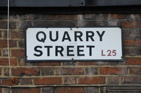 Photo for Quarry Street signboard, Liverpool - Royalty Free Image