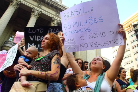 Foto de BRASIL - PROTESTA DE EDUARDO CUNHA - Imagen libre de derechos