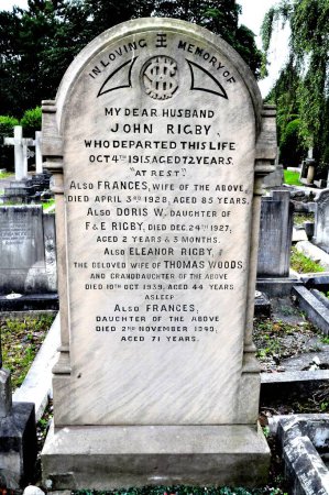 Foto de Eleanor Rigby gravestone close-up view - Imagen libre de derechos