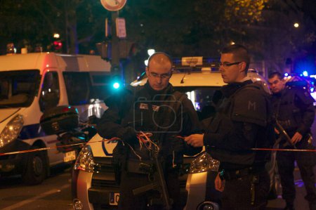 Foto de Incidente de ataque terrorista en París Francia - Imagen libre de derechos
