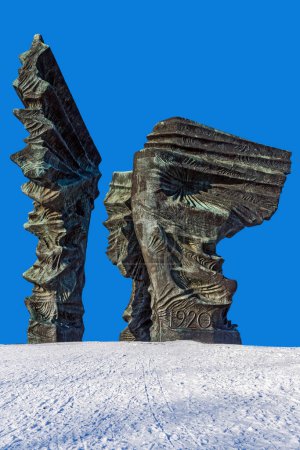 Photo for Silesian Insurgents Monument over blue sky - Royalty Free Image