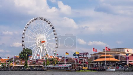 Photo for Asiatique The Riverfront and cloudy sky - Royalty Free Image