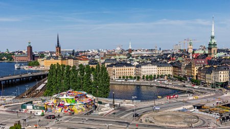 Téléchargez les photos : Panorama de Stockholm vue sur le paysage urbain - en image libre de droit