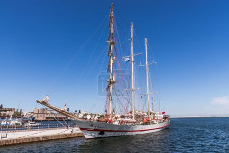 Photo for Sailboat in the Port of Gdynia - Royalty Free Image