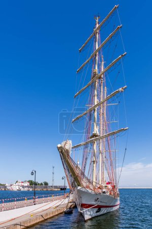Photo for Sailboat in the Port of Gdynia, Poland - Royalty Free Image