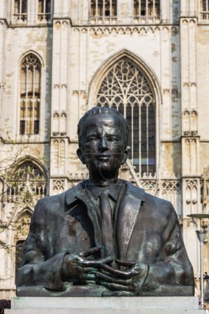 Foto de Monumento al rey Baudouin en Bruselas - Imagen libre de derechos