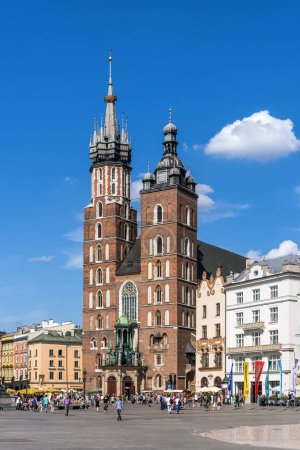 Photo for Old Market Square in Krakow, Poland - Royalty Free Image