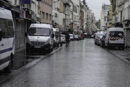 Foto de Disparo de París durante el día durante el ataque terrorista - Imagen libre de derechos