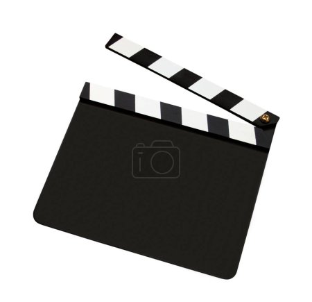 Téléchargez les photos : Film clap board sur fond blanc - en image libre de droit