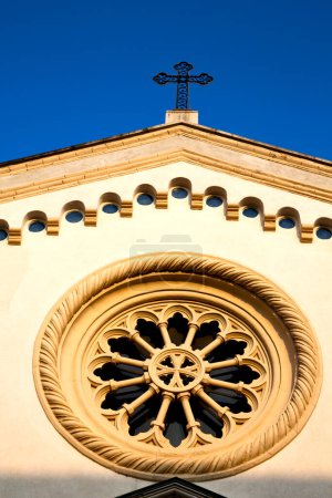 Photo for Church and the cross in the historical city - Royalty Free Image