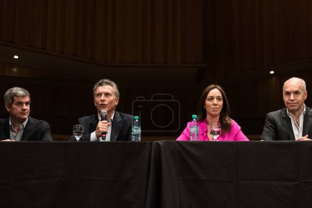 Téléchargez les photos : ARGENTINE - BUENOS AIRES - CONFERENCE PRESIDENTIELLE DE PRESSE - en image libre de droit