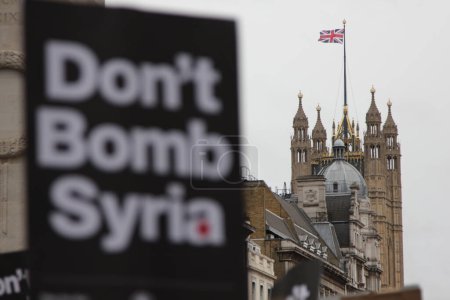 Foto de LONDRES - REINO UNIDO - Manifestación contra la guerra - Imagen libre de derechos