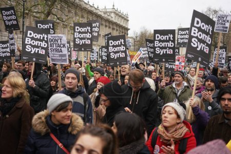 Foto de LONDRES - REINO UNIDO - Manifestación contra la guerra - Imagen libre de derechos