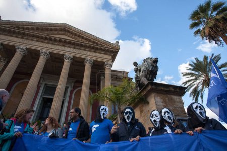 Photo for ITALY - PALERMO - CLIMATE CHANGE RALLY - Royalty Free Image