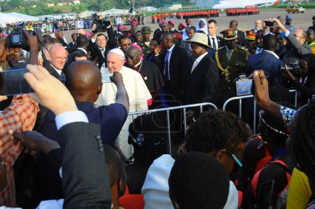 Téléchargez les photos : OUGANDA - RELIGION - POPE FRANÇOIS - en image libre de droit