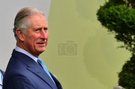Photo for FRANCE, Le Bourget : Britain's Prince Charles arrives at the opening of the UN conference on climate change COP21, on November 30, 2015 at Le Bourget, on the outskirts of the French capital Paris. - Royalty Free Image