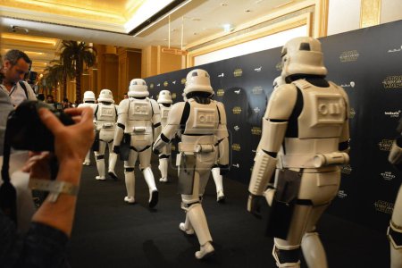 Photo for UNITED ARAB EMIRATES, Abu Dhabi: The Force awakens Middle East premiere on December 16, 2015 at Emirates Palace hotel, in Abu Dhabi. - Royalty Free Image