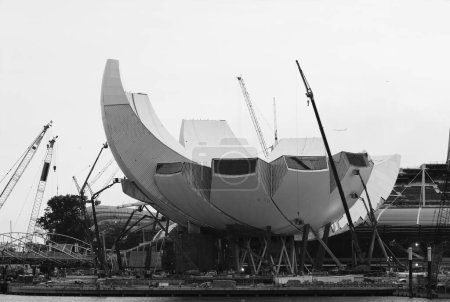 Photo for Marina Bay Museum in Singapore under construction - Royalty Free Image