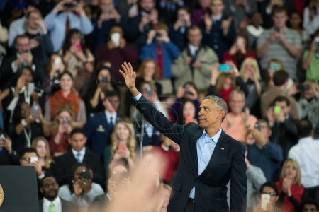 Photo for Barack Obama at Baxter arena - Royalty Free Image