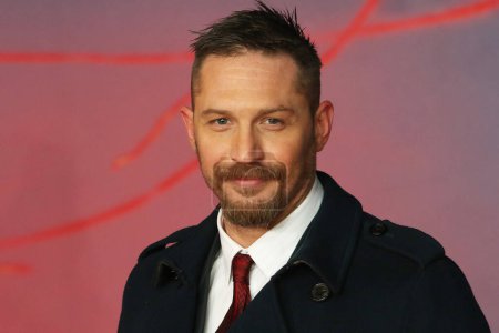 Photo for UK, London: Tom Hardy arrives on the red carpet at Leicester Square in London on January 14, 2016 for the UK premiere of the Revenant, Alejandro Gonzalez Inarritu's Oscar-nominated film starring Leonardo DiCaprio. - Royalty Free Image