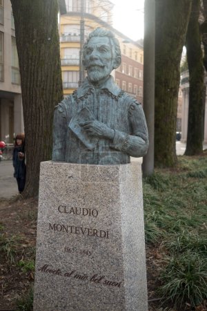 Photo for Claudio Monteverdi sculpture, italy - Royalty Free Image