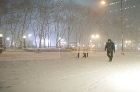 Téléchargez les photos : "NEW YORK CITY - MANHATTAN - WINTER STORM JONAS - WEATHER - SNOW " - en image libre de droit