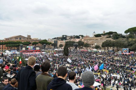 Foto de ROMA - ITALIA - PROTESTA - UNIÓN PYME-SEXO - PROTESTA - LGBT - Imagen libre de derechos