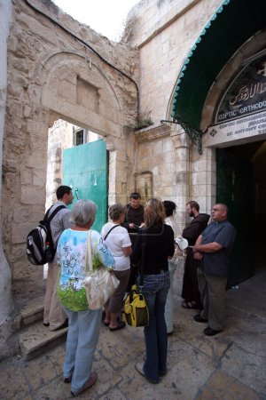 Téléchargez les photos : Via Dolorosa, 9ème Stations de la Croix, Jérusalem - en image libre de droit