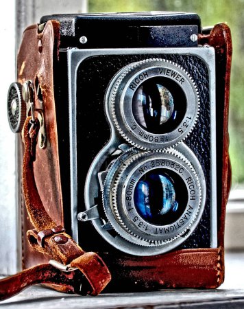 Photo for Vintage photography camera, close up view - Royalty Free Image