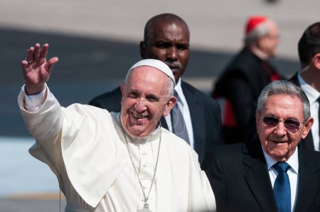 Téléchargez les photos : CUBA - LEADERS RELIGIEUX - POPE FRANÇOIS - en image libre de droit