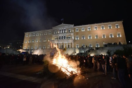 Téléchargez les photos : GRÈCE - POLITIQUE - RÉFORME DES PENSIONS - en image libre de droit
