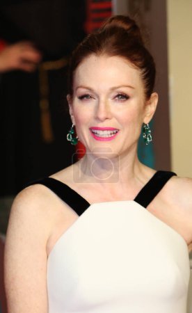 Photo for LONDON, ENGLAND - FEBRUARY 14: Julianne Moore attends the EE British Academy Film Awards at The Royal Opera House on February 14, 2016 in London, England. - Royalty Free Image