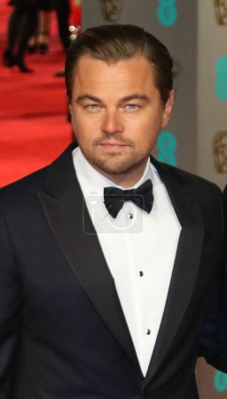 Photo for LONDON, ENGLAND - FEBRUARY 14: Leonardo Dicaprio attends the EE British Academy Film Awards at The Royal Opera House on February 14, 2016 in London, England. - Royalty Free Image
