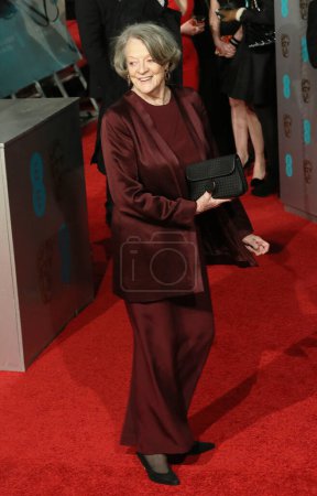 Photo for LONDON, ENGLAND - FEBRUARY 14: Maggie Smith attends the EE British Academy Film Awards at The Royal Opera House on February 14, 2016 in London, England. - Royalty Free Image