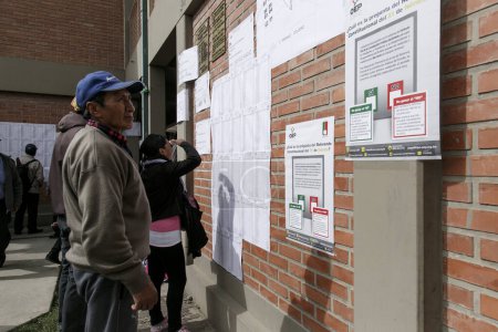 Foto de REFERENDO - ELECCIÓN - POLÍTICA EN LA PAZ - BOLIVIA - Imagen libre de derechos